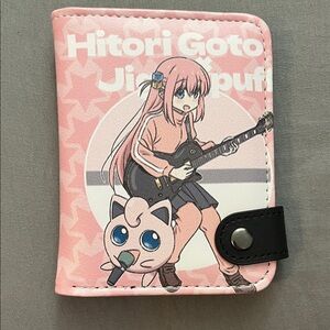Bocchi the Rock x Pokémon Jigglypuff brand new anime snap wallet